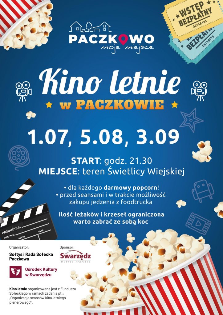 Paczkowo Kino Letnie 2022 Plakat