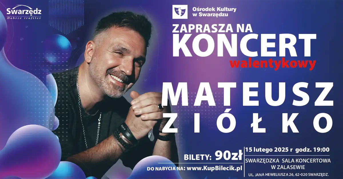 Koncert Walentynkowy – Mateusz Ziółko