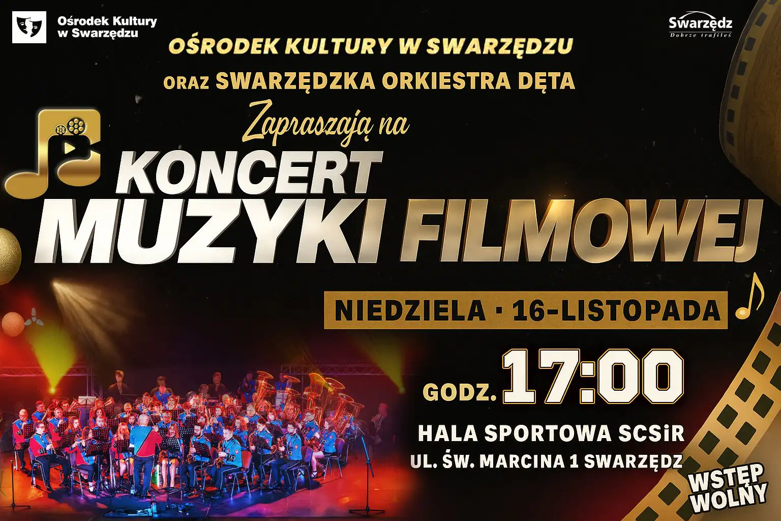 Koncert Muzyki Filmowej – 16 listopada
