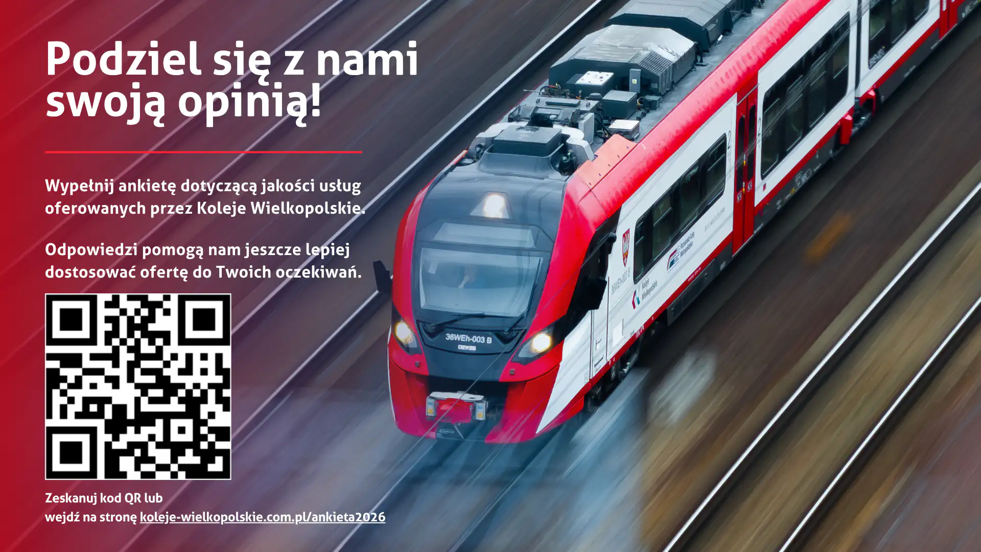 Koleje Wielkopolskie badają jakość swoich usług