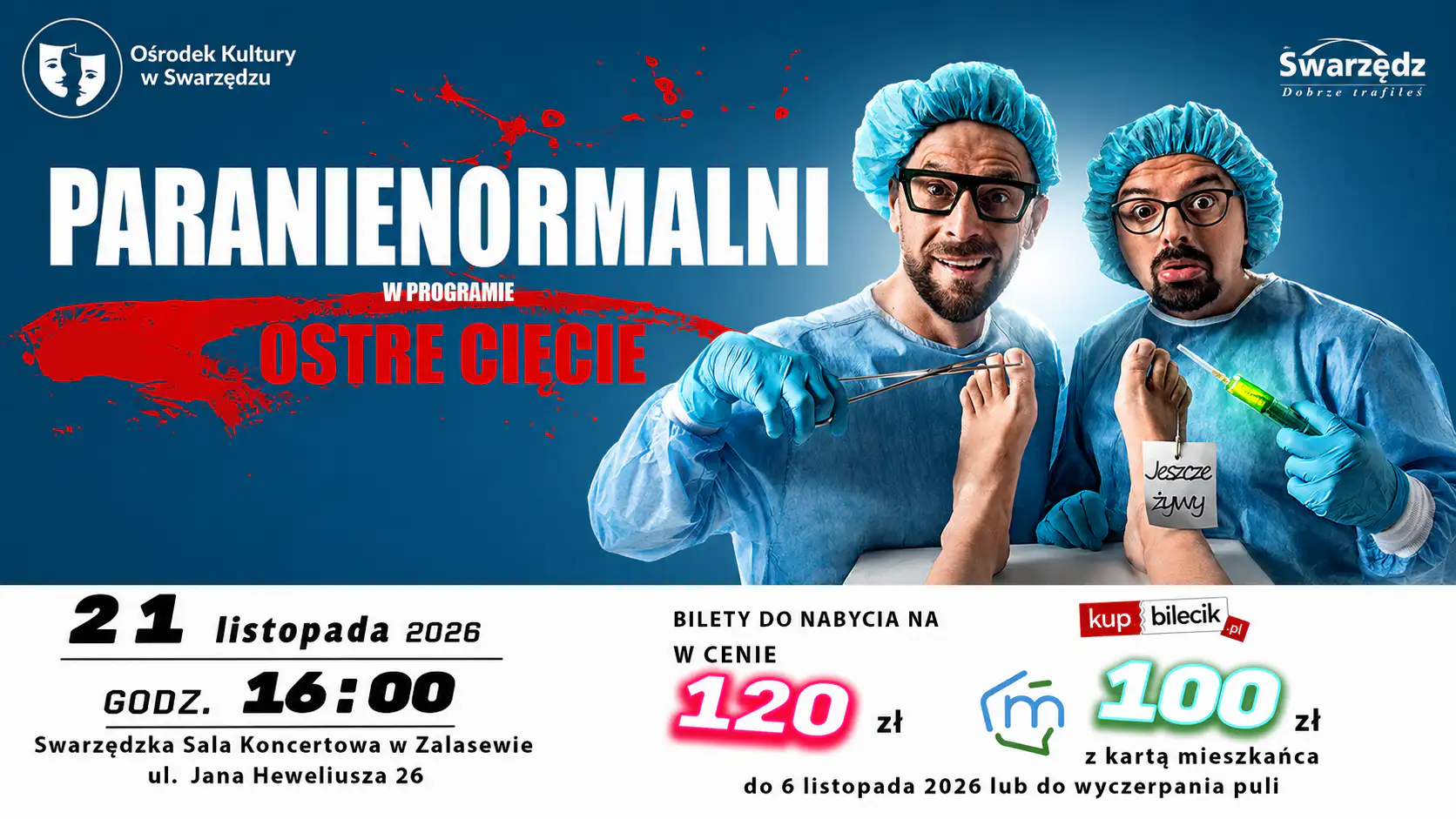 Paranienormalni zapraszają na „Ostre Cięcie”. Ponad dwie godziny komedii w Zalasewie